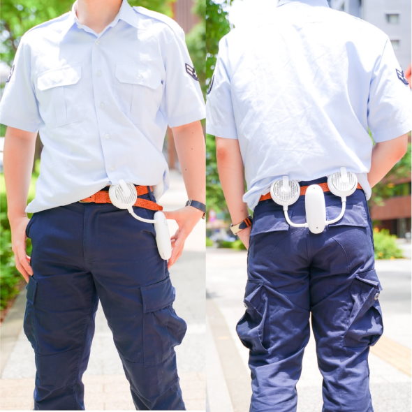 サンコー W腰ベルトマッパファン 扇風機 屋外