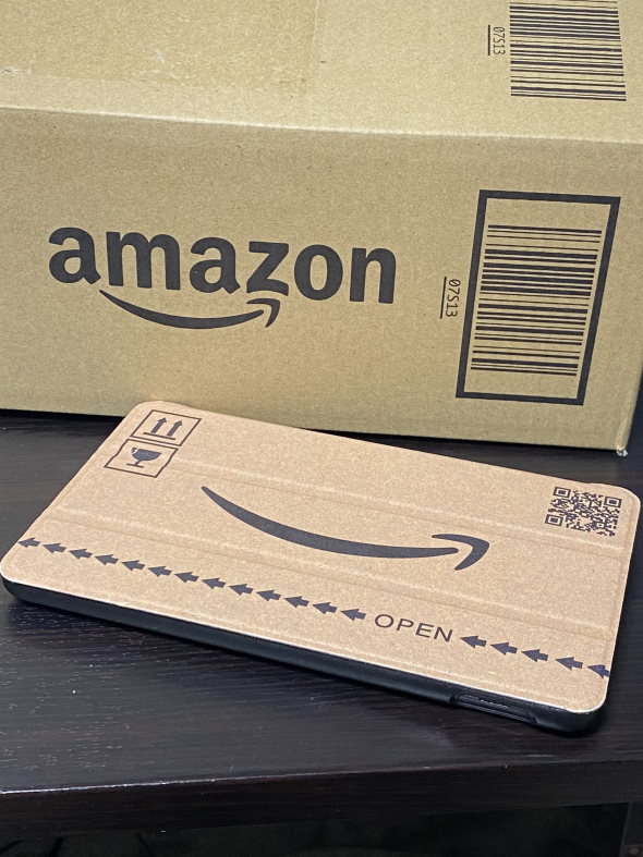 fire タブレット amazon ダンボール ケース 擬態