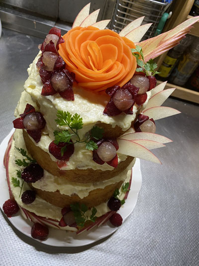 ヒシアケボノのケーキ