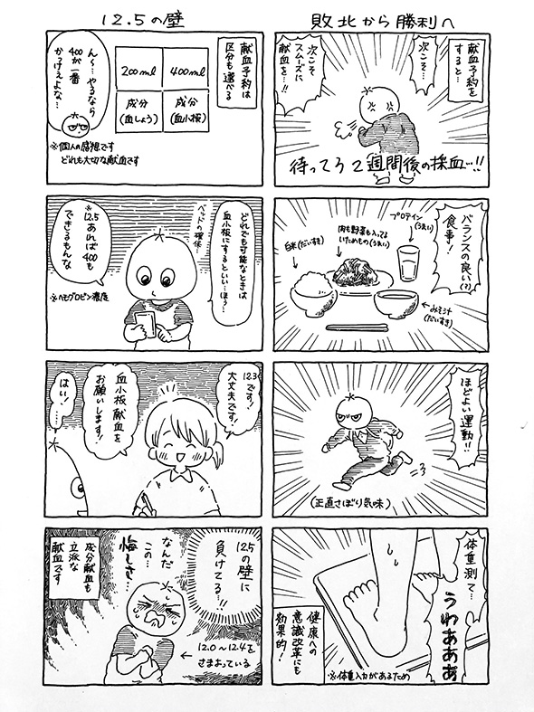 自尊心がグングン育つし世界はキラキラ輝いて見える！　献血大好きレポ漫画からただよう幸福感がすごい