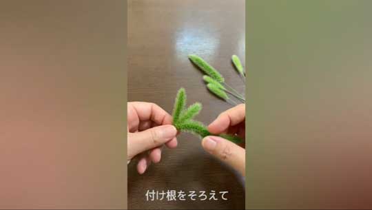 エノコログサ ねこじゃらし かわいい 穂 ウサギ 作り方
