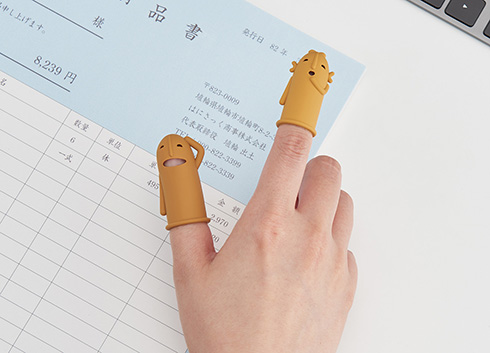 はにわの形の指サック第2弾　さらに表情豊かになった「はにさっく　其の弐」が登場