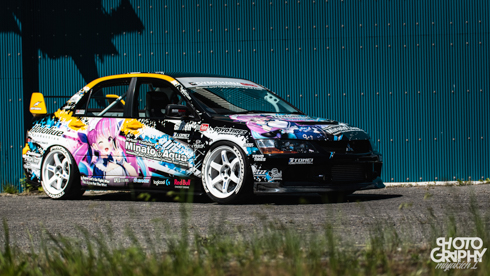 痛車 三菱 ランエボ 湊あくあ  VTuber