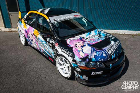 痛車 三菱 ランエボ 湊あくあ  VTuber