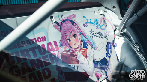 痛車 三菱 ランエボ 湊あくあ  VTuber