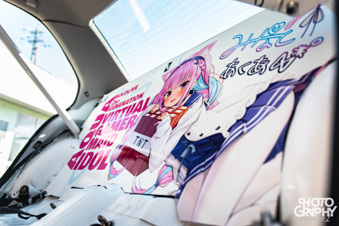 痛車 三菱 ランエボ 湊あくあ  VTuber