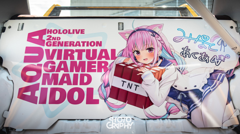 痛車 三菱 ランエボ 湊あくあ  VTuber