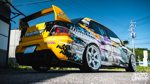 痛車 三菱 ランエボ 湊あくあ  VTuber