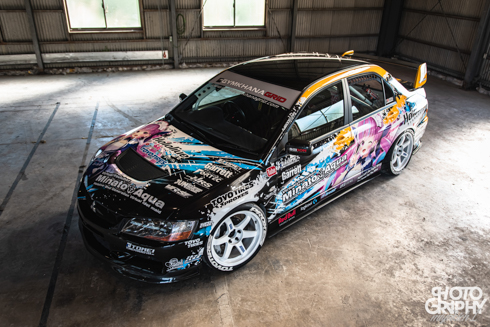 痛車 三菱 ランエボ 湊あくあ  VTuber