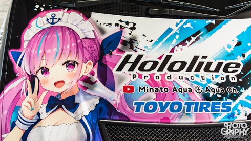 痛車 三菱 ランエボ 湊あくあ  VTuber