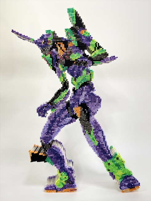綿棒アート エヴァ