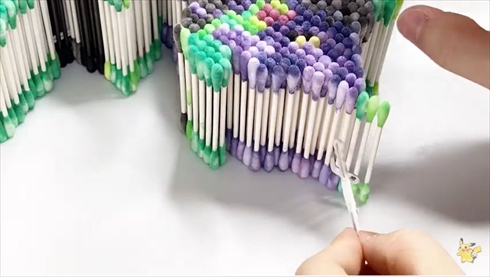 綿棒アート エヴァ