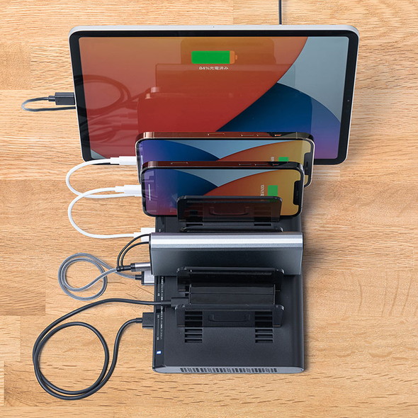 サンワサプライ usb 充電 10ポート ステーション 700-AC032BK