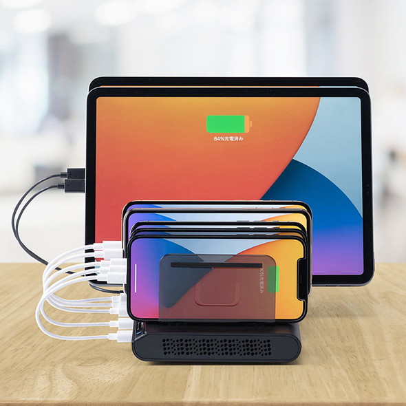 サンワサプライ usb 充電 10ポート ステーション 700-AC032BK