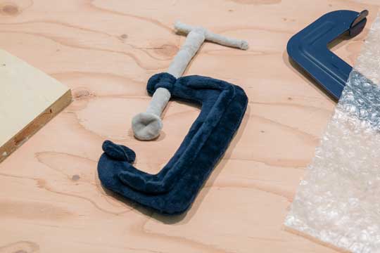 C型 クランプ ぬいぐるみ ハンドメイド 作品