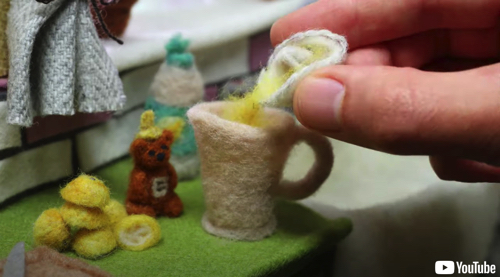 羊毛フェルトのストップモーション・アニメ