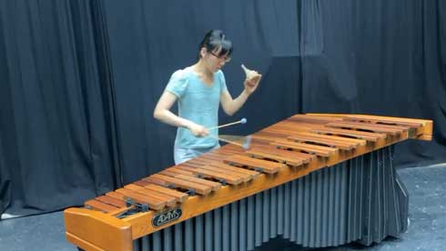 森のくまさん ノリノリ 演奏 木琴 マリンバ カシシ 打楽器 長谷見枝里