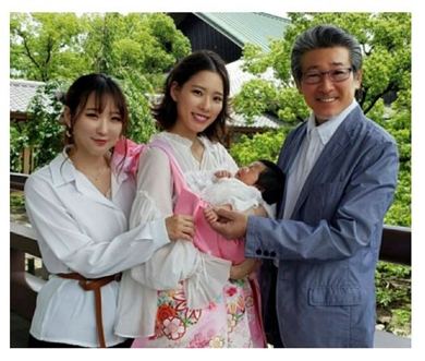 布川敏和 布川桃花 つちやかおり 孫 お宮参り