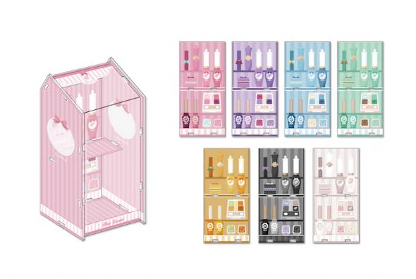 メイクアップディスプレイボックス（2970円／全7種）