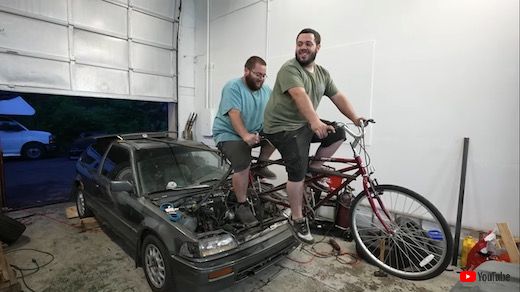 2人力 自転車 魔改造 シビック ホンダ