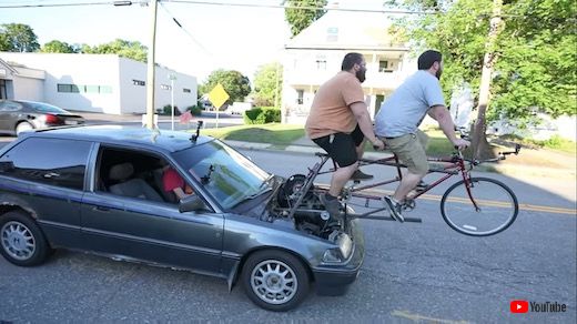 2人力 自転車 魔改造 シビック ホンダ
