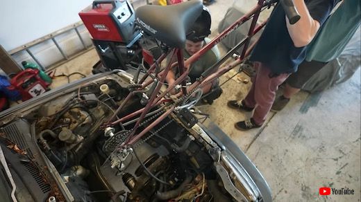 2人力 自転車 魔改造 シビック ホンダ