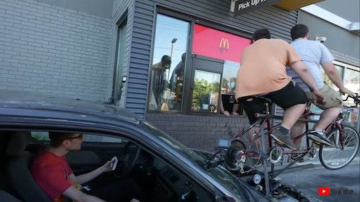 2人力 自転車 魔改造 シビック ホンダ