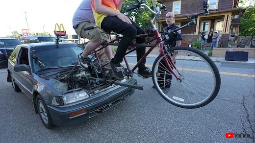 2人力 自転車 魔改造 シビック ホンダ