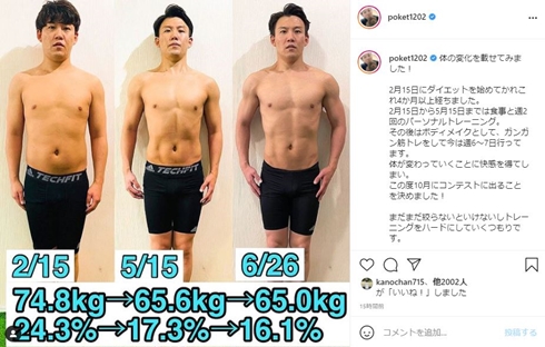 おたけ ジャングルポケット ダイエット 筋トレ トレーニング