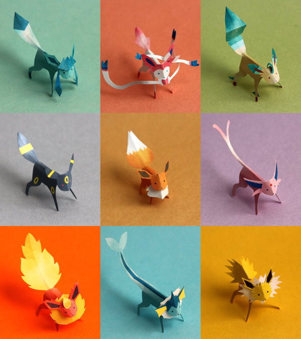 ポケモン ブイズ 切り紙