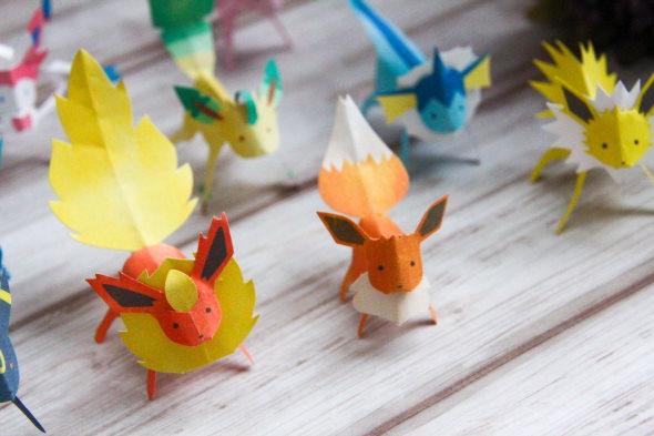 ポケモン ブイズ 切り紙