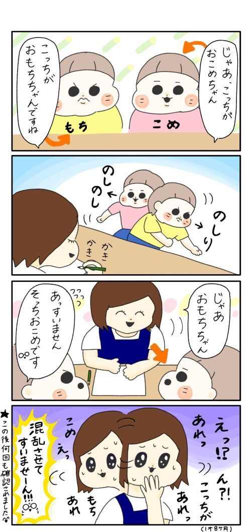 双子久しぶりの検診
