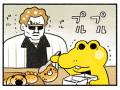 「一口食べたけど返品させて」　わにのパン屋さんがやばい客にオロオロする漫画がかわいくて心配で目が離せない