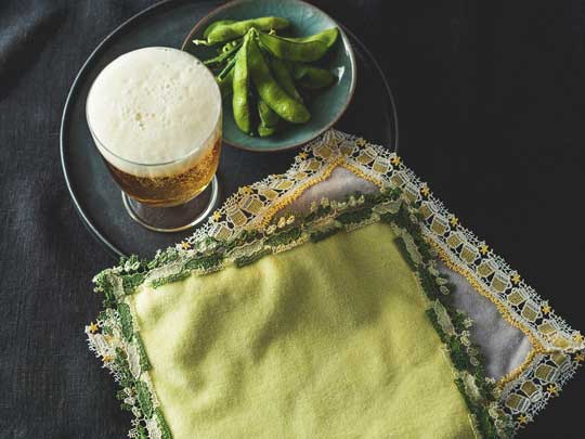 近沢レース 生ビール＆かき氷 新品 Amazon.co.jp: 近沢レース ハンカチ ビール かき氷 金魚 かき