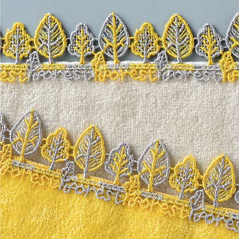 刺繍 タオル ハンカチ 近沢レース 2021秋冬