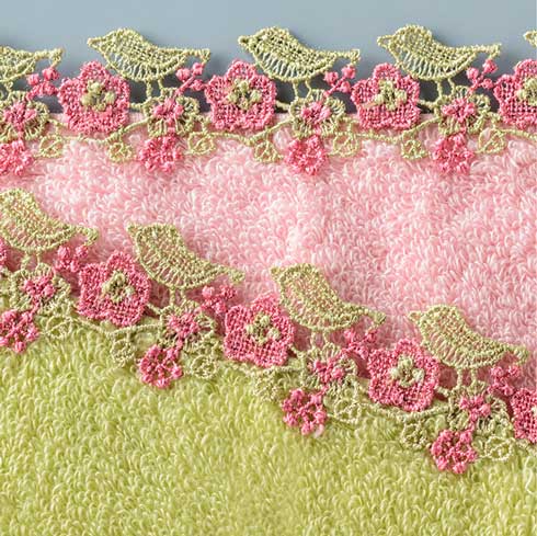 刺繍 タオル ハンカチ 近沢レース 2021秋冬