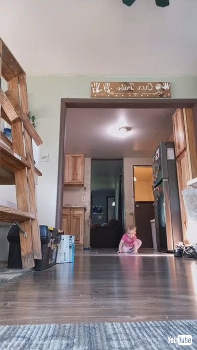 「Baby Brightens Days with Big Stomps and Smile || ViralHog」