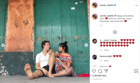 カミラ・カベロ ショーン・メンデス 交際 海外セレブ カリブ海諸島 キスショット Instagram