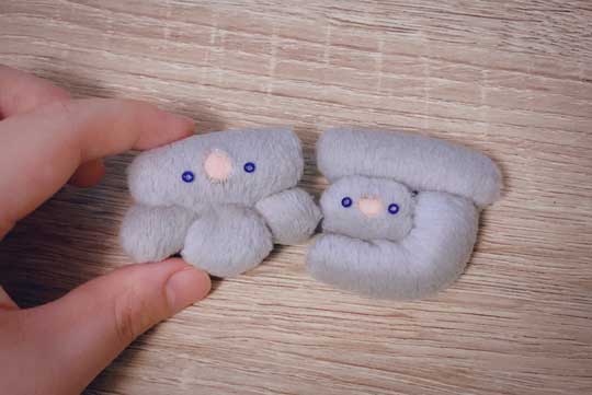 ふかふかの不可 ぬいぐるみ ハンドメイド