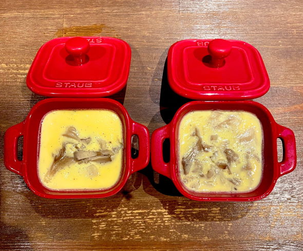 舞茸 プリン 茶碗蒸し 固まらない 眞踏珈琲店