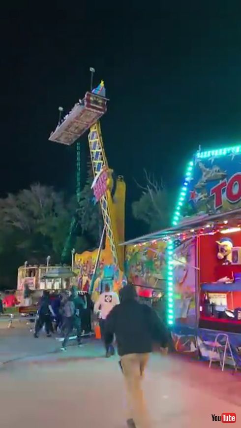 あわやカーニバルの大型アトラクションが客を乗せたまま転倒　来園者が結集して力業で大事故を防ぐ