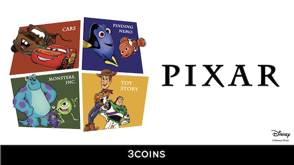 ピクサーのキャラクターをデザインした限定アイテム