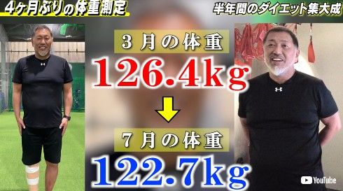 清原和博 野球 ダイエット YouTube わらび餅