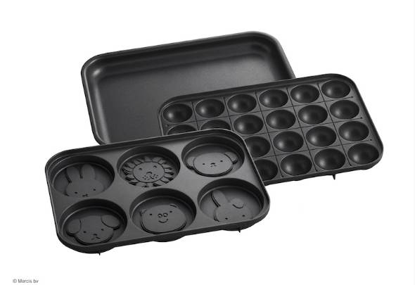 コンパクトホットプレート付属のプレート3種