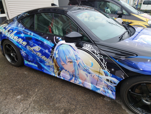 痛車 ホロライブ 雪花ラミィ トヨタ86