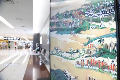 「関ヶ原山水図屏風」