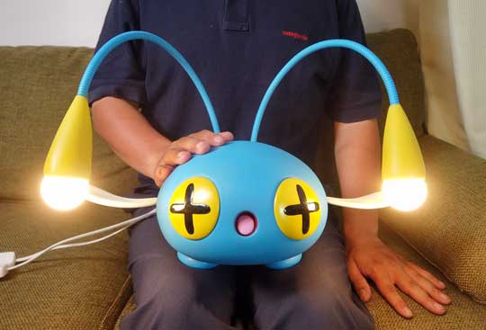 粘土 チョンチー 実物大 ポケモン 手作り スタンドライト