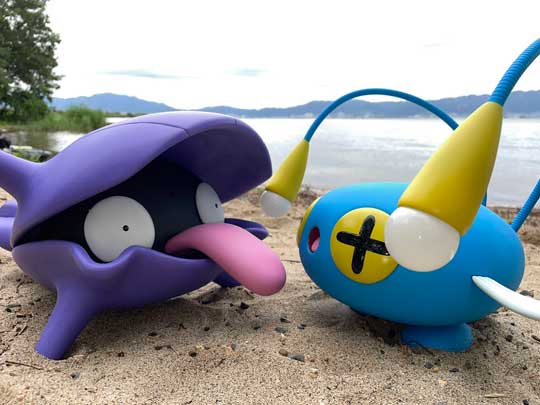 粘土 チョンチー 実物大 ポケモン 手作り スタンドライト