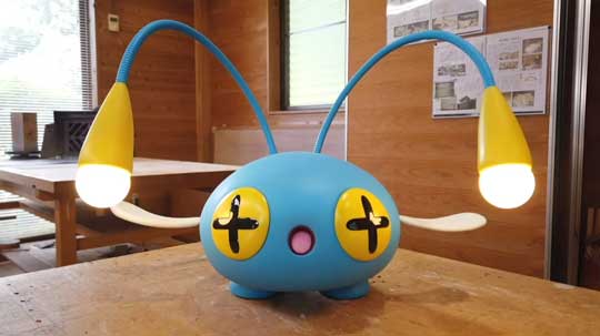 粘土 チョンチー 実物大 ポケモン 手作り スタンドライト