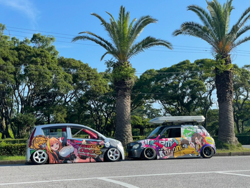 痛車 ホロライブ ダイハツミラ 桐生ココ
